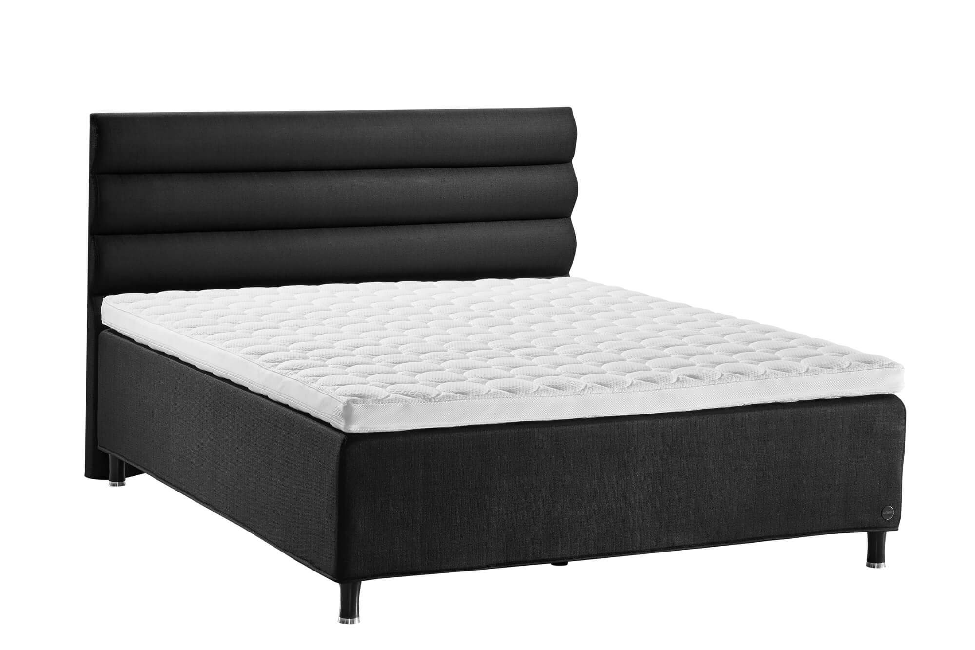 Lux boxmadras m. Wave gavl